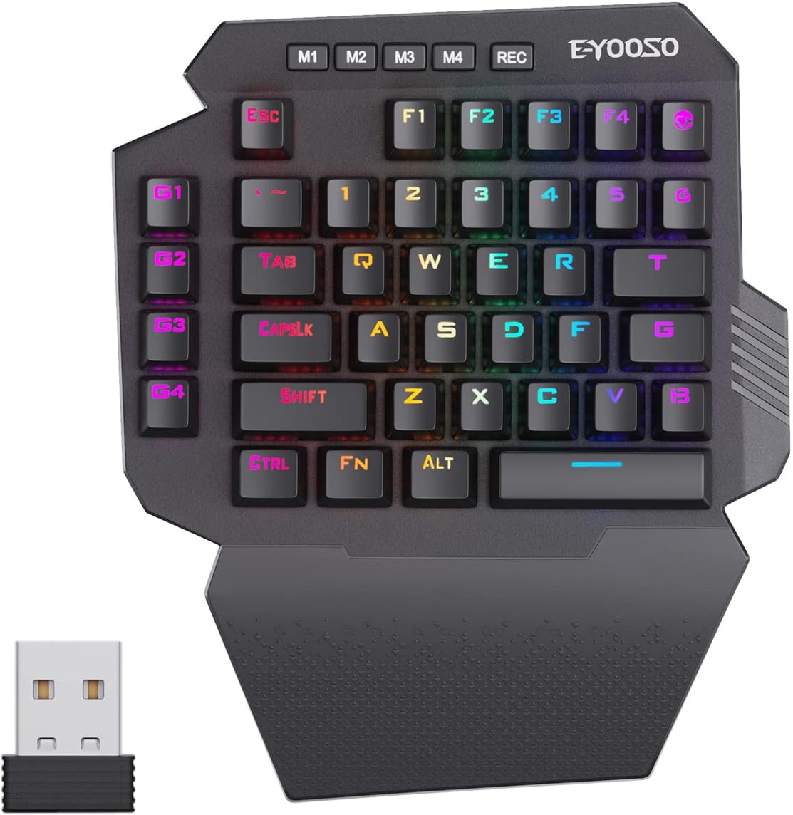 Gaming Keyboard 1 Hand - Teclado Mecánico Inalámbrico para Juegos con