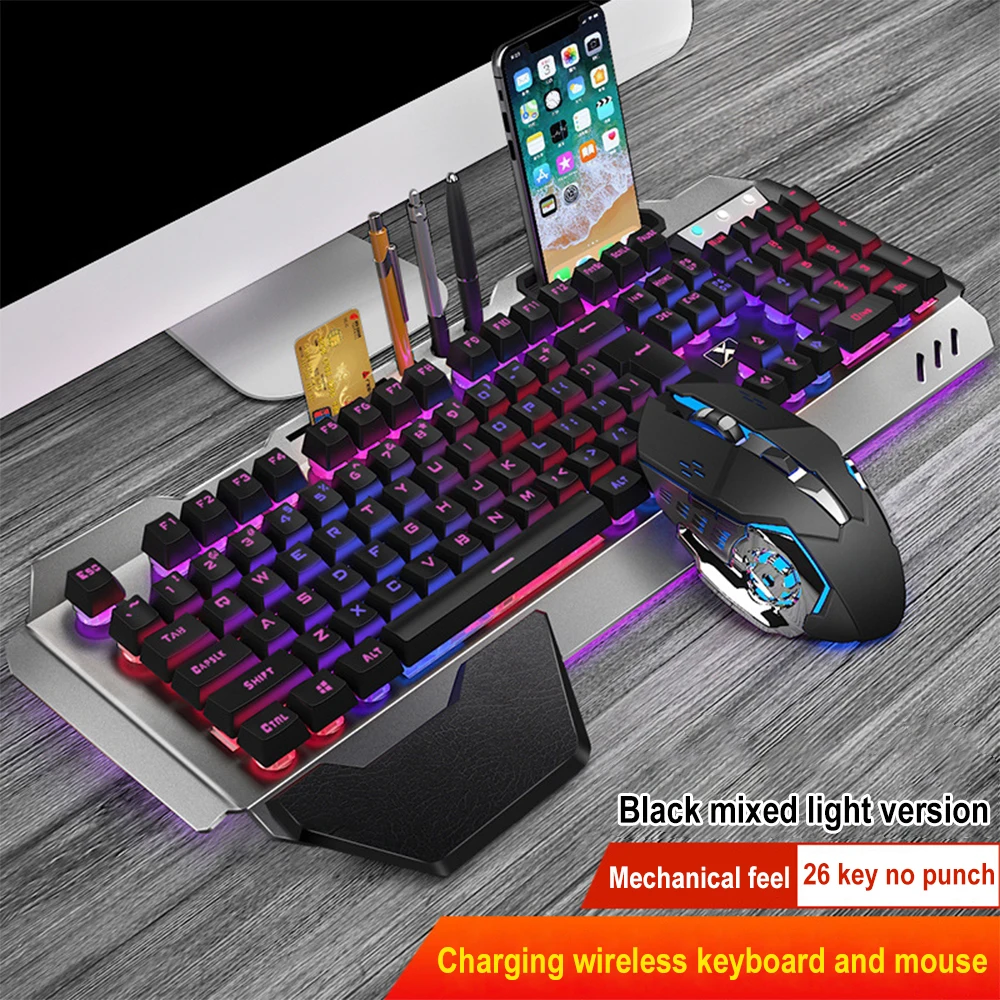 Gaming Keyboard Bluetooth - Teclado y ratón inalámbricos K680 recargables,