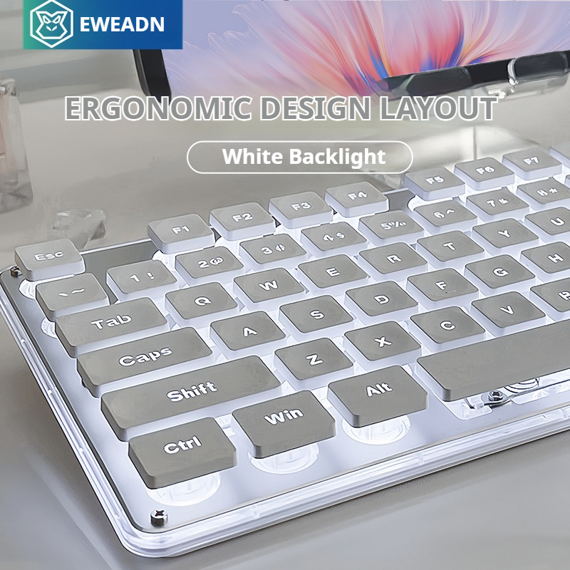 Gaming Keyboard Bluetooth - EWEADN V3 Juego de teclado y