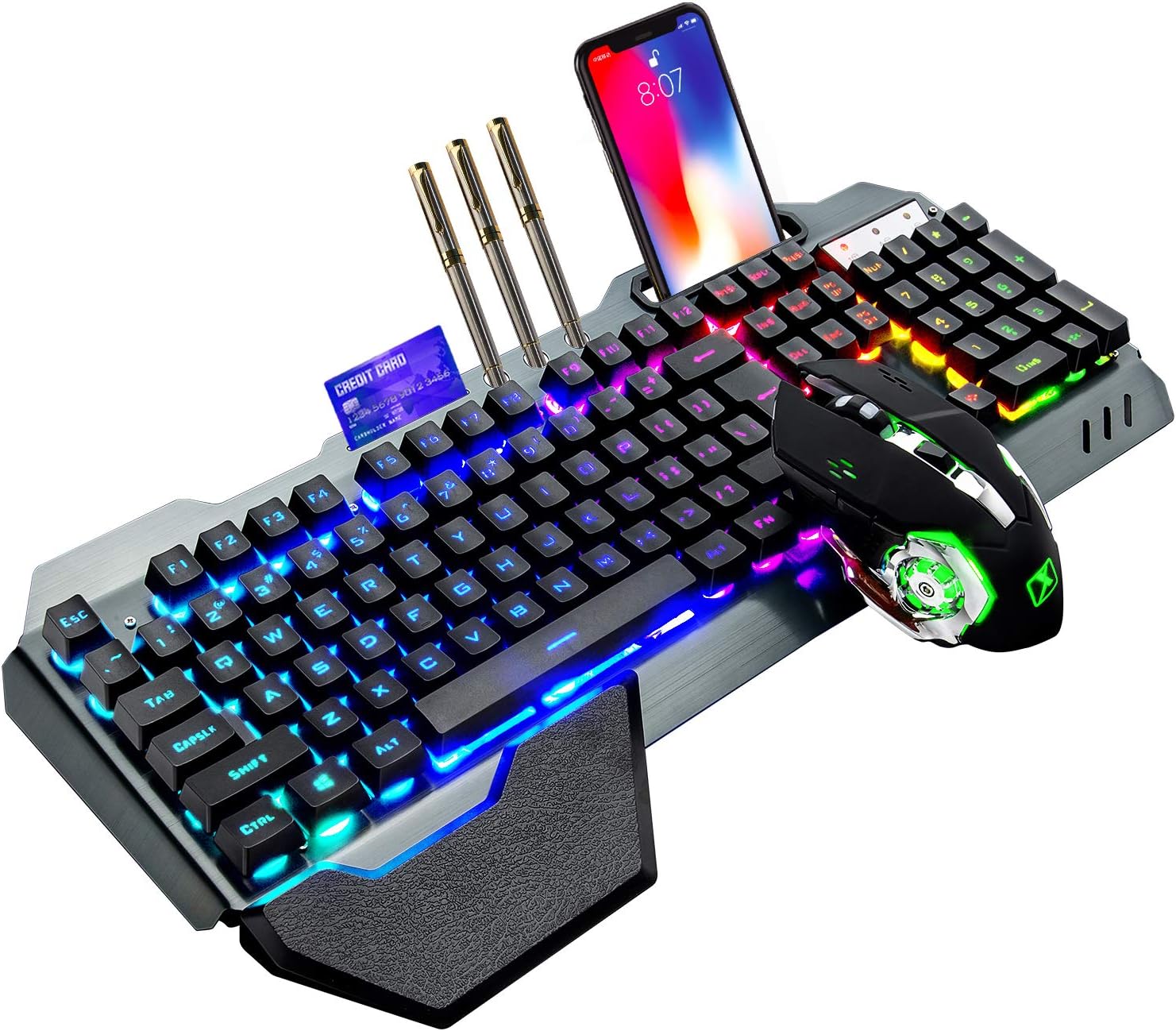 Gaming Keyboard Bundle - Combo de teclado y ratón inalámbricos