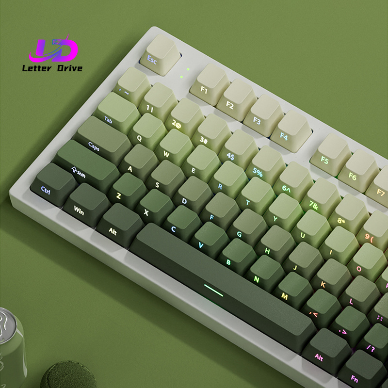 Gaming Keyboard Typewriter - 135 Teclas Cherry Profile Green Grape