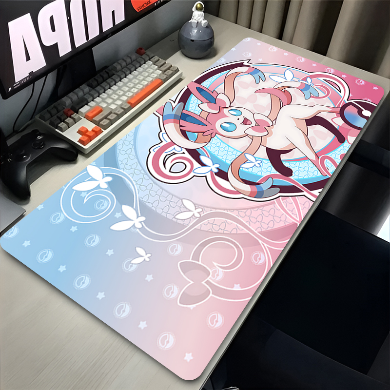 Gaming Keyboard Higround - Alfombrilla de ratón grande rosa, bonita,