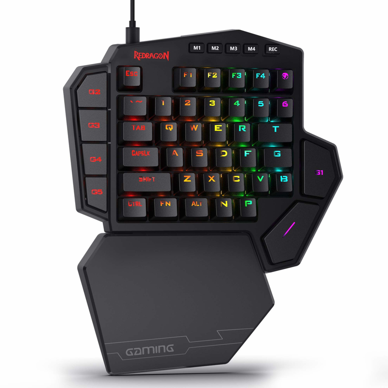 Redragon K585 DITI Teclado mec - Gaming Keyboard 1 Hand reseña y precio