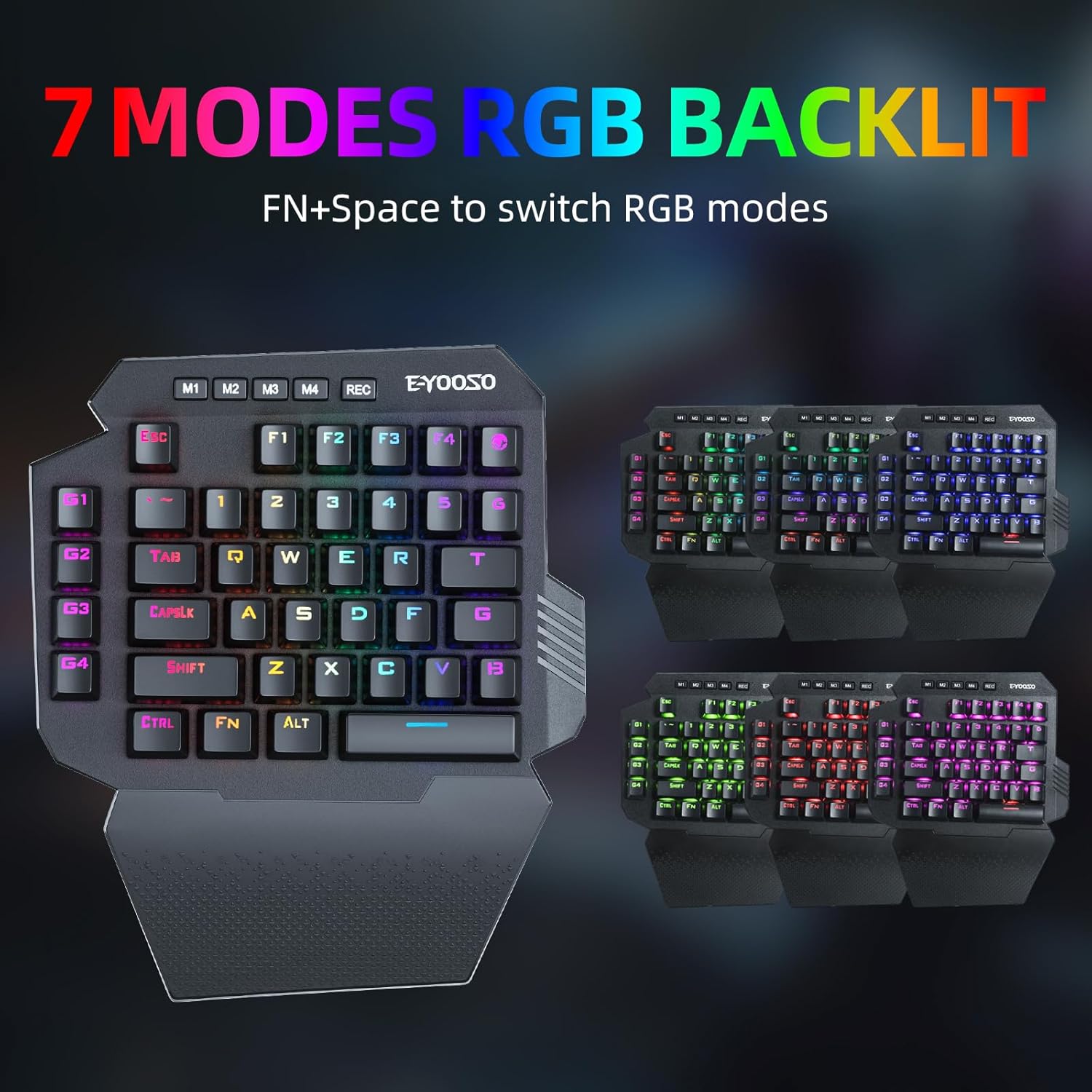 Teclado Mecánico Inalámbrico p - Gaming Keyboard 1 Hand reseña y precio