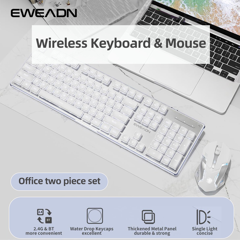 EWEADN V3 Juego de teclado y m - Gaming Keyboard Bluetooth reseña y precio