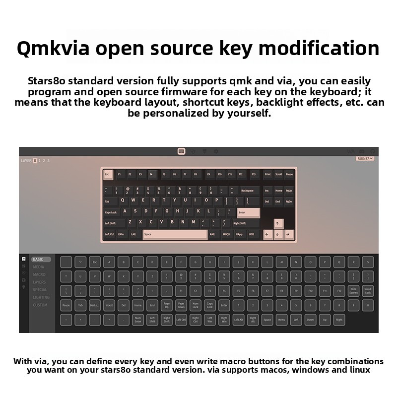 Teclado Mecánico WEIKAV STARS8 - Keyboard Gaming Mac reseña y precio