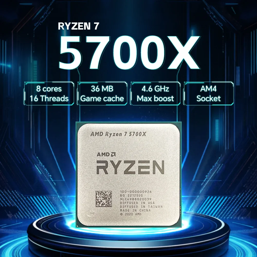 Procesador AMD Ryzen 7 5700X R - Amd Cpu Ryzen 7 reseña y precio
