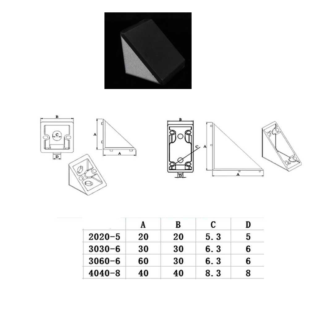 Conector de ángulo negro con t - Gasket Mount Kit reseña y precio