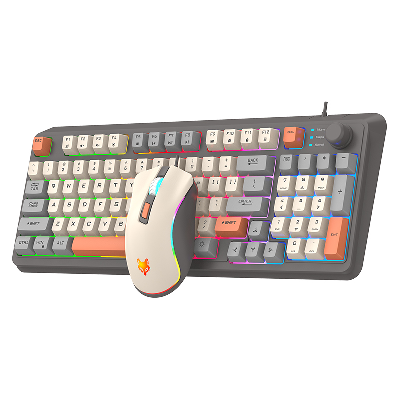 K820 USB juego con cable tecla - Gaming Keyboard Bundle reseña y precio
